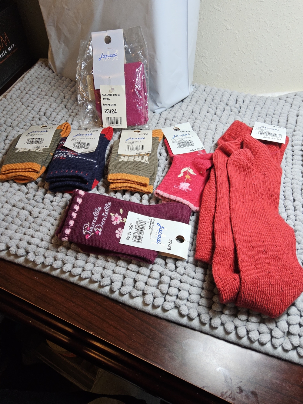 NWOT Bundle Various Sizes Kids Socks and Tights 6 pair